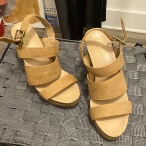 FRANCO SARTO nude wedges
